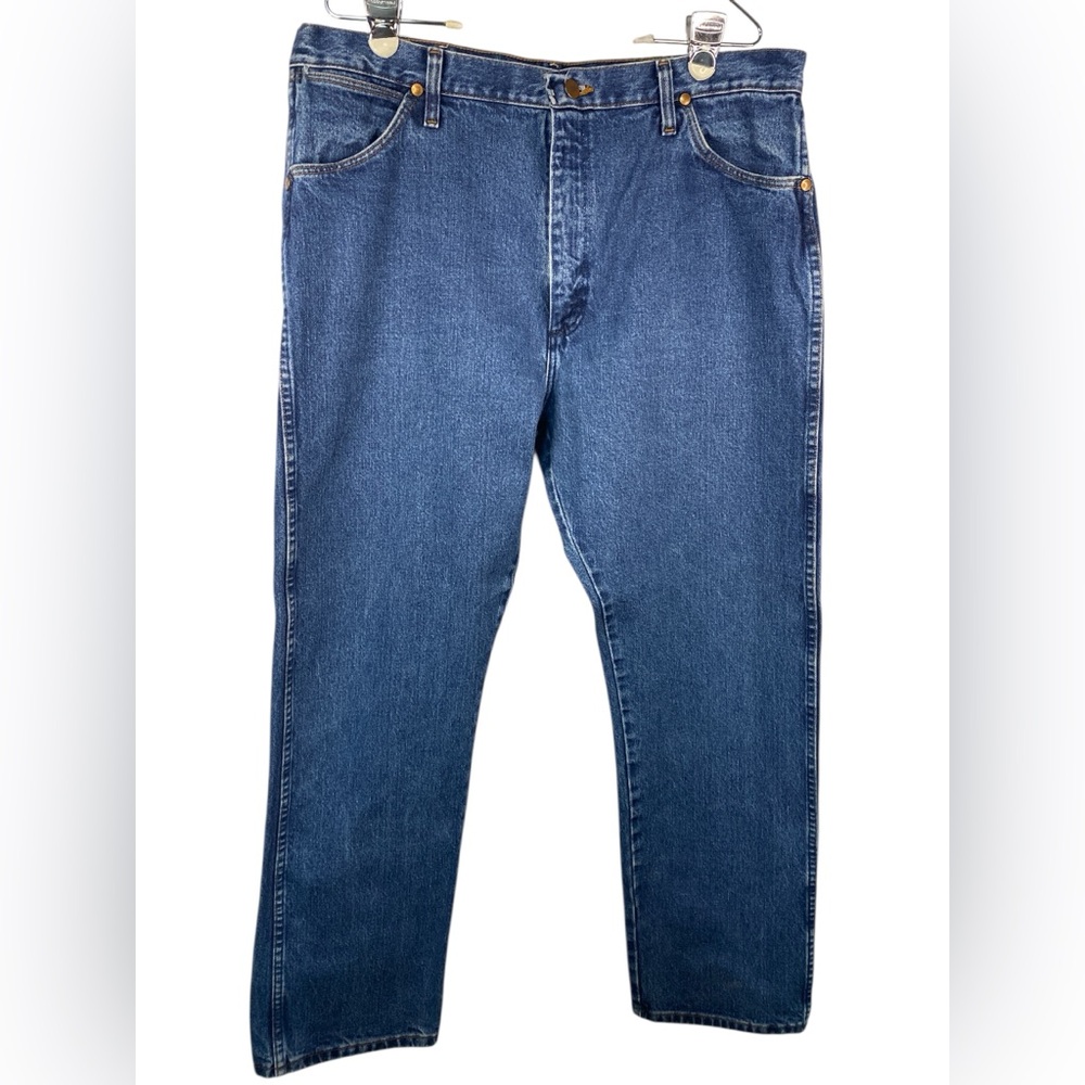 Wrangler Deep Blue Straight Denim Jeans Men’s 38x32